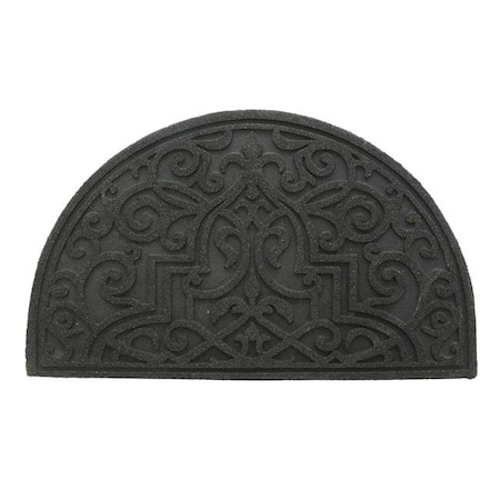 18 X 30 In. Recycled Rubber Doormat - Gibraltar Scroll Slice Stone